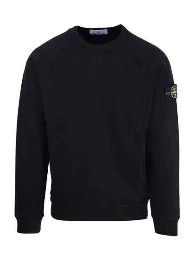 OLD Treatment Wappen Patch Crew Neck Sweatshirt Black - STONE ISLAND - BALAAN 2