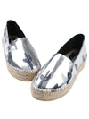 2ES383 F76 AG Silver cute printed high heel espadrille - KENZO - BALAAN 5