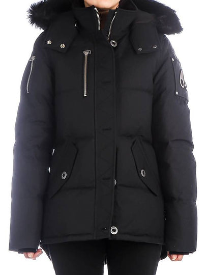 Original Threequarter Jacket Black Fur Navy - MOOSE KNUCKLES - BALAAN 2