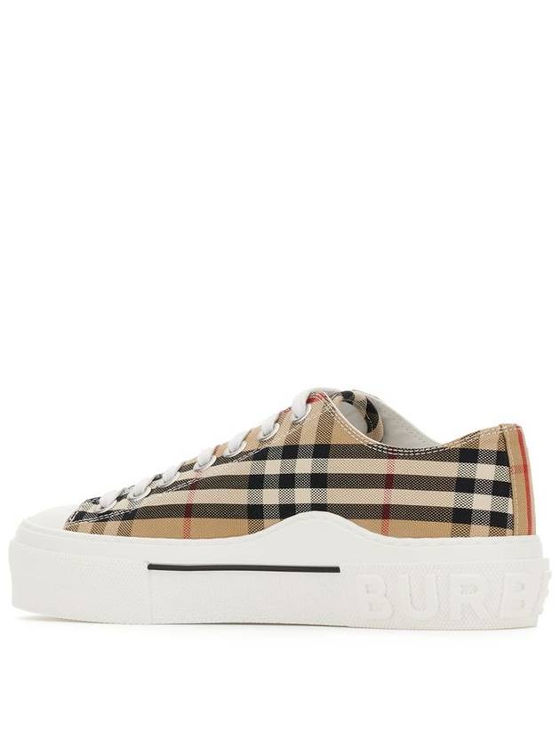 Vintage Check Cotton Sneakers Archive Beige - BURBERRY - BALAAN 4