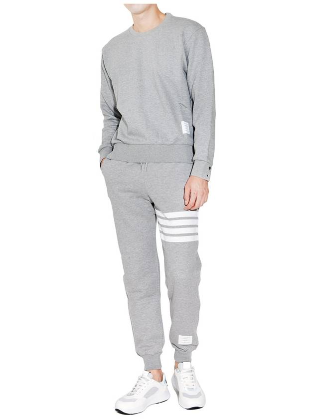 Men's Classic Loopback Engineered 4-Bar Sweatpants Light Grey - THOM BROWNE - BALAAN 4