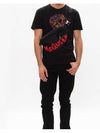 Skull Skull Printing Short Sleeve T-Shirt Black - ALEXANDER MCQUEEN - BALAAN 7