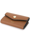 Folded Heavy Grain Multi Card Wallet Chestnut - MULBERRY - BALAAN 4