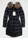 Boedic Fox Fur Women s Long Padding Black - MONCLER - BALAAN 1