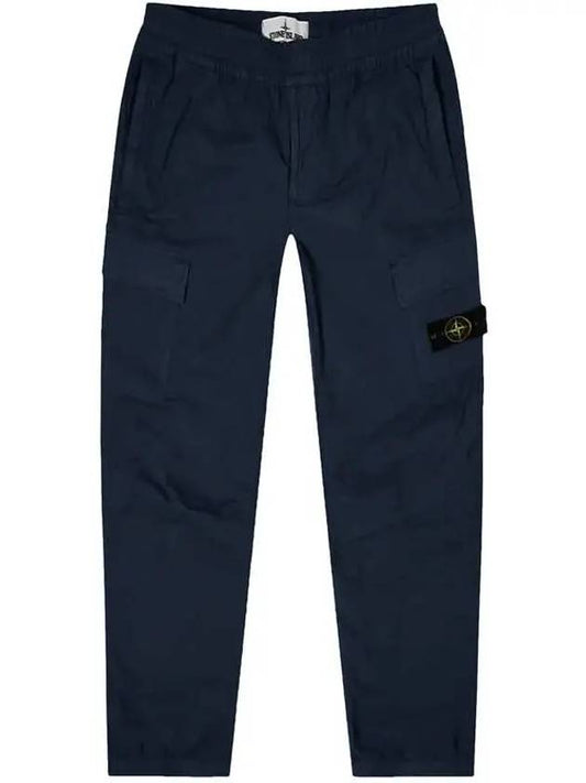 Men's Tella Paracadute Regular Fit Cargo Pants Navy - STONE ISLAND - BALAAN 2