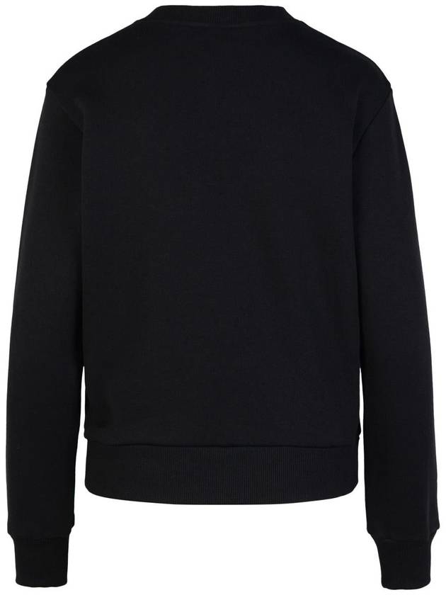 Boxy Micro Logo Sweatshirt Black - A.P.C. - BALAAN 4