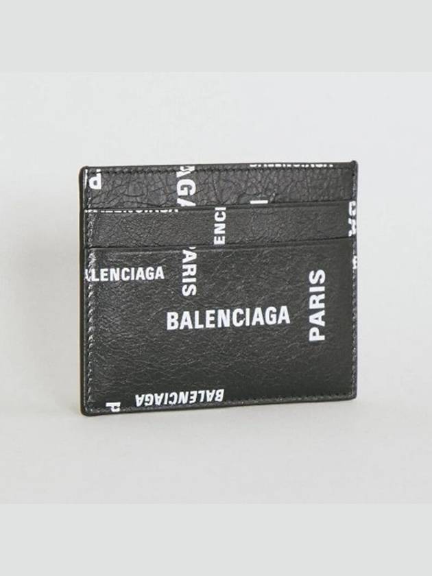 Bal Paris Allover Cash Card Holder Black - BALENCIAGA - BALAAN 5