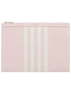 Diagonal Medium Document Case Clutch Bag Light Pink - THOM BROWNE - BALAAN 1