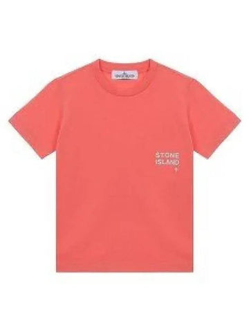 781621058 Kids logo short sleeve t shirt pink 1337591 - STONE ISLAND - BALAAN 1