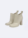 Shine Rubber Heel Ankle Worker Boots Sea Salt - BOTTEGA VENETA - BALAAN 3