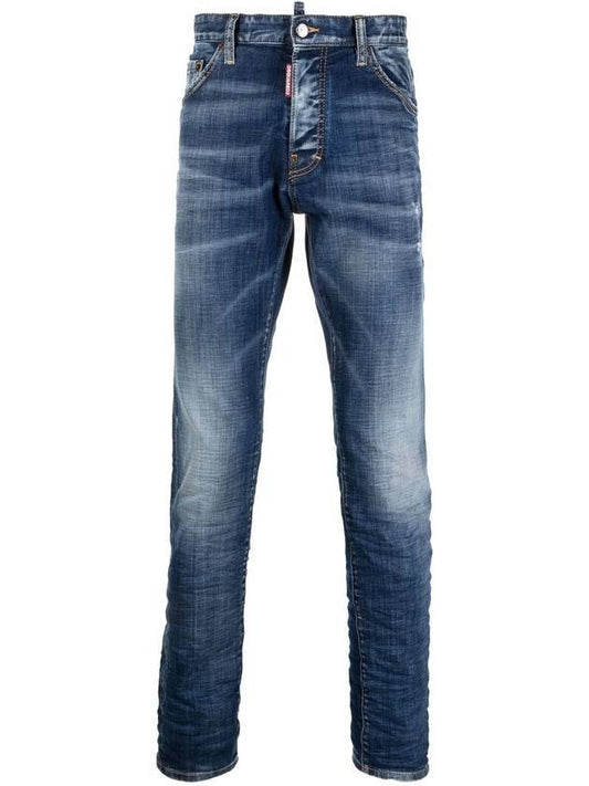 Men's Cat Washing Cool Guy Straight Jeans - DSQUARED2 - BALAAN.