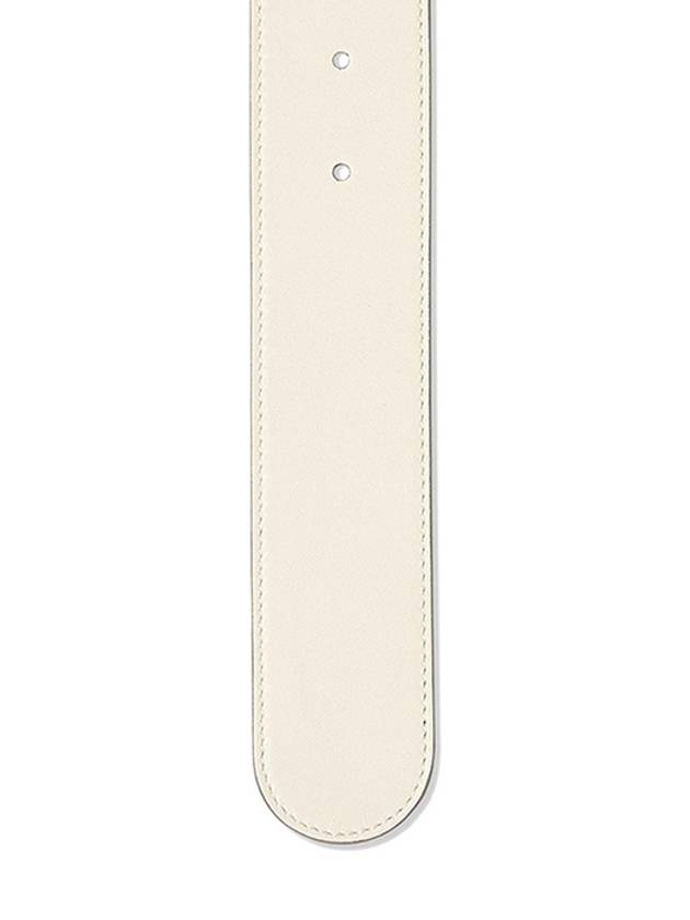 GG Marmont Buckle Leather Belt White - GUCCI - BALAAN 6