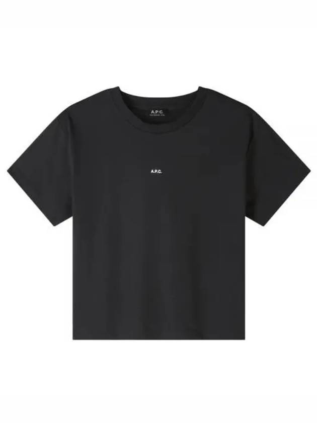 Boxy Micro Logo Short Sleeve T-Shirt Black - A.P.C. - BALAAN 2