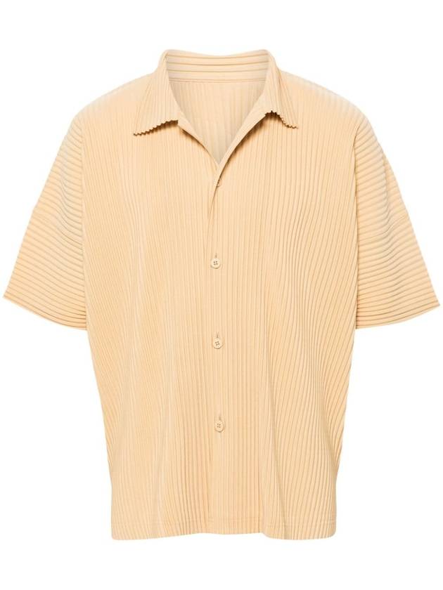 Monthly Color July Short Sleeve Shirt Vanilla Beige - ISSEY MIYAKE - BALAAN 2