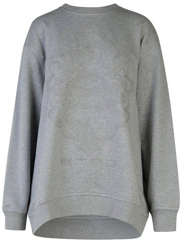 Etro Grey Cotton Sweatshirt - ETRO - BALAAN 1