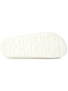 Men's Embossed Logo Flat Slippers White - REPRESENT - BALAAN 6