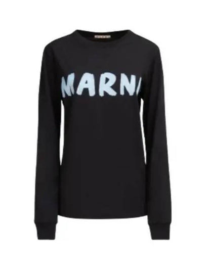 Logo Long Sleeve T-Shirt Black - MARNI - BALAAN 2