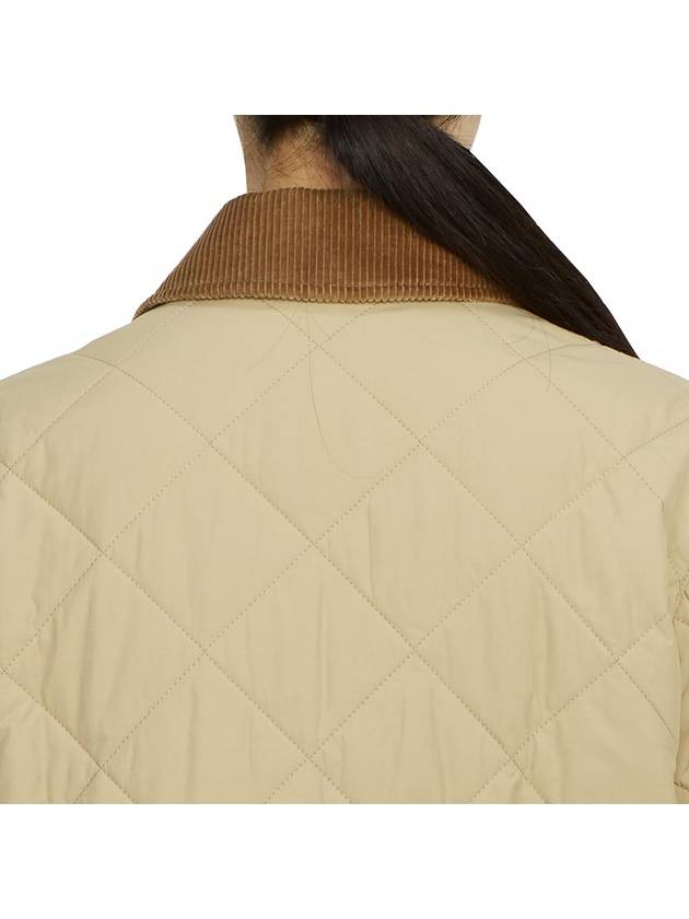 Diamond Quilted Thermoregulated Barn Jacket Honey - BURBERRY - BALAAN 11