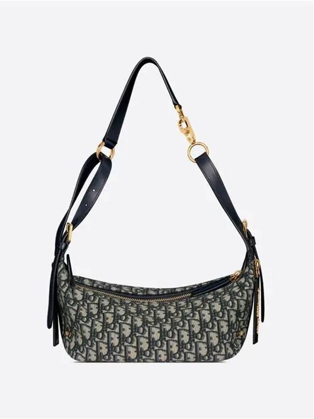 D-Journey Oblique Jacquard Small Shoulder Bag Blue - DIOR - BALAAN 3