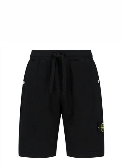 Wappen Patch Old Regular Fit Shorts Black - STONE ISLAND - BALAAN 2