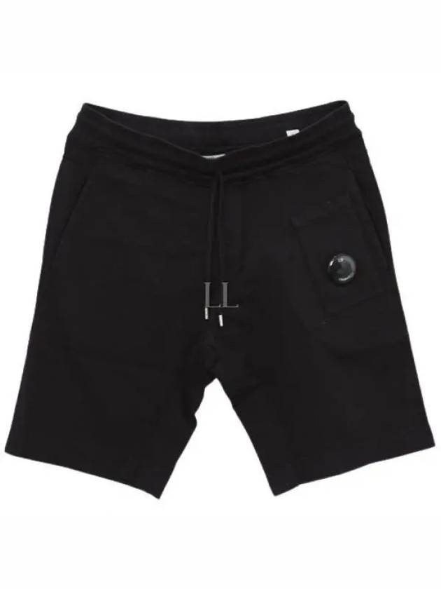 Light Fleece Regular Shorts Black - CP COMPANY - BALAAN 2