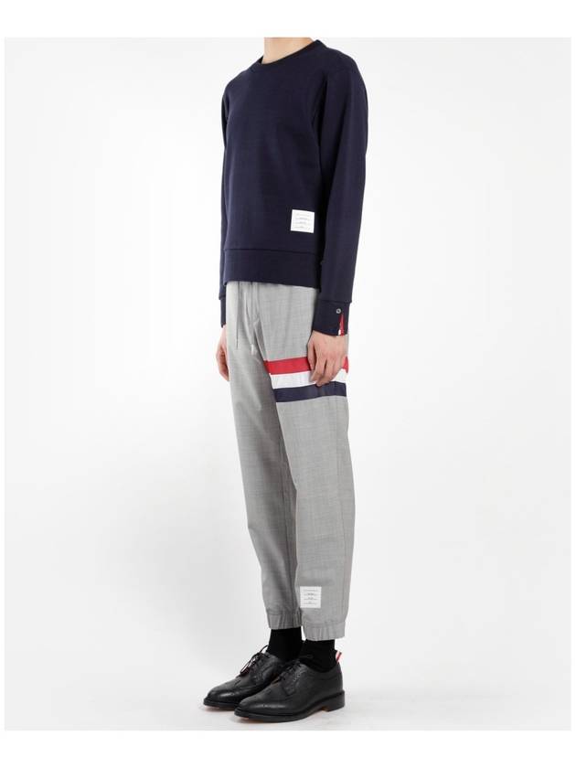 Center Back Stripe Crewneck Sweatshirt Navy - THOM BROWNE - BALAAN 5