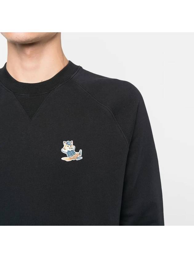 Dressed Fox Patch Classic Sweatshirt Black - MAISON KITSUNE - BALAAN 3