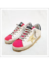 Women's Black Tab Pink Glitter Superstar Sneakers - GOLDEN GOOSE - BALAAN 2