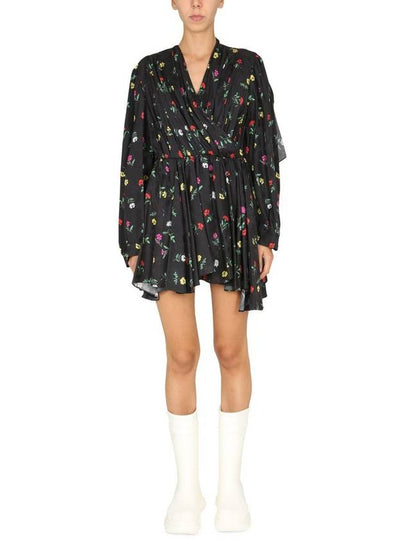 floral print dress - BALENCIAGA - BALAAN 2