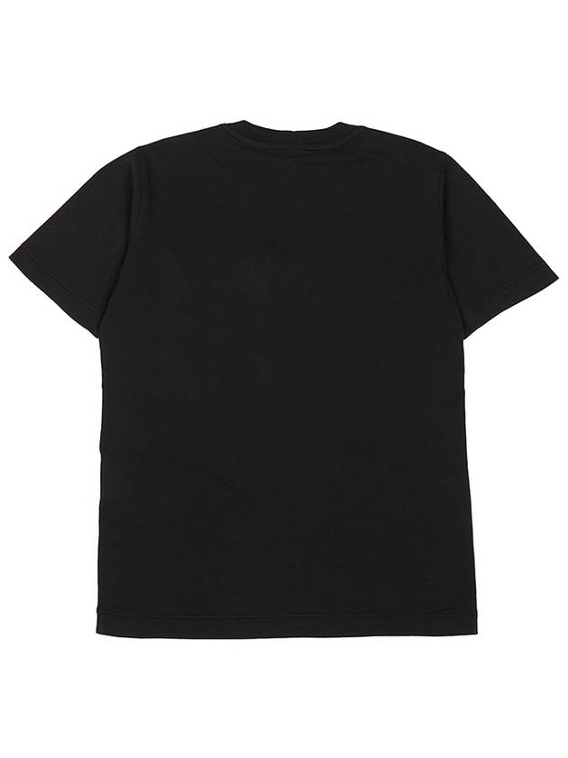 Logo Short Sleeve T-Shirt Black - STONE ISLAND - BALAAN 3