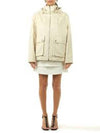 Jumbo GG Canvas Puffer Hooded Jacket White - GUCCI - BALAAN 3