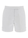 RWB Pinstripe Classic Backstrap Shorts Medium Grey - THOM BROWNE - BALAAN 2