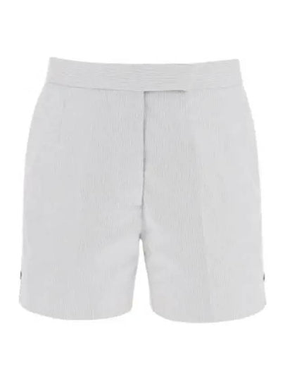 RWB Pinstripe Classic Backstrap Shorts Medium Grey - THOM BROWNE - BALAAN 2