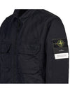 Compass Patch Shirt Zip Up Jacket Black - STONE ISLAND - BALAAN 6