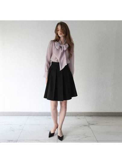 Ribbon tie blouse LAVENDER - STAY WITH ME - BALAAN 2