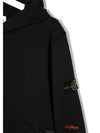 8 year old size black wappen round sweatshirt hood 741661640 - STONE ISLAND - BALAAN 2