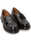 Carlo Polished Calfskin Loafers Black - DIOR - BALAAN 4