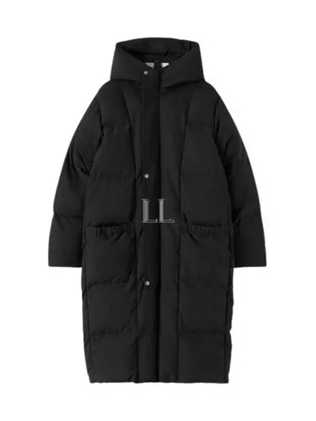 Down Hooded Padding Jacket Black - JIL SANDER - BALAAN 2