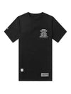Round Neck Back Print Short Sleeve T-Shirt Black - HERON PRESTON - BALAAN 2