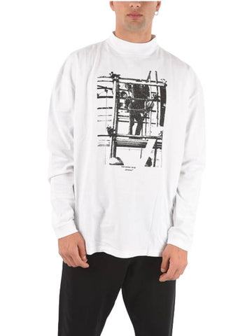 over high neck long sleeve t-shirt white - OFF WHITE - BALAAN 1