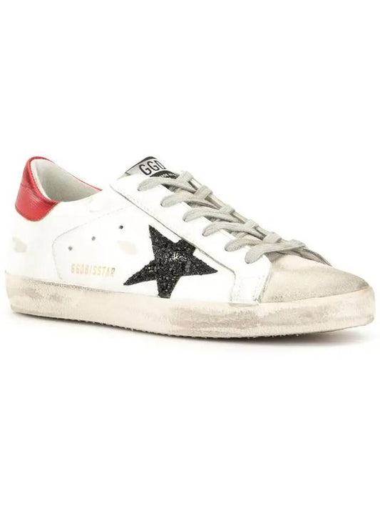 Women's Red Tab Black Star Low Top Sneakers White - GOLDEN GOOSE - BALAAN 2