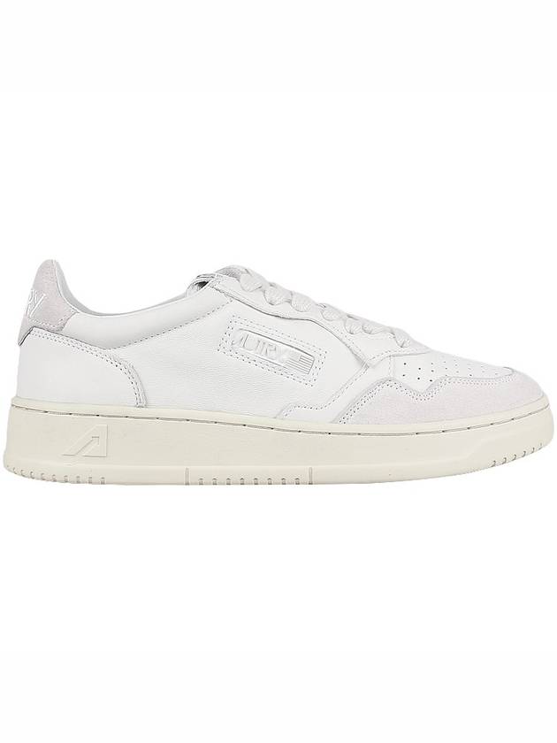 Suede Leather Low Top Sneakers White - AUTRY - BALAAN 5