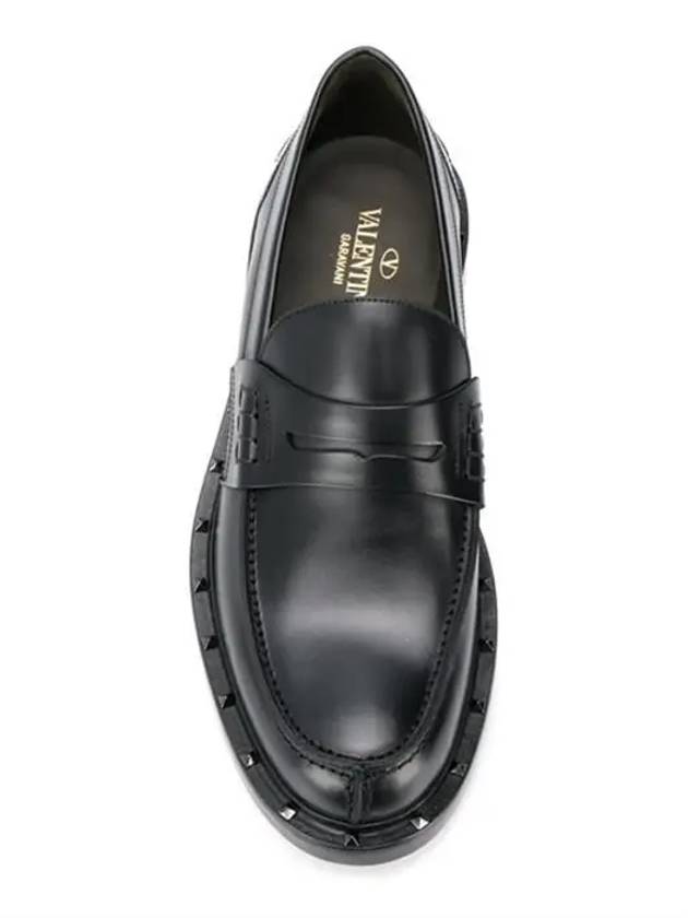 Rockstud Loafers Black - VALENTINO - BALAAN 5