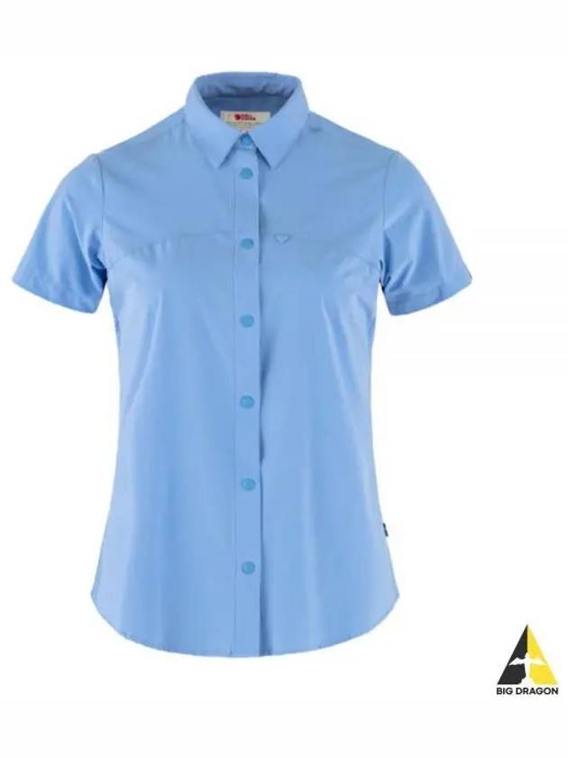 Women's High Coast Lite Short Sleeves Shirt Utramarine - FJALL RAVEN - BALAAN 2