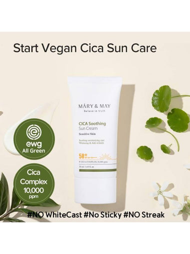 [Mary&May] CICA Soothing Sun Cream SPF50+ PA++++ 50ml - MARY&MAY - BALAAN 1