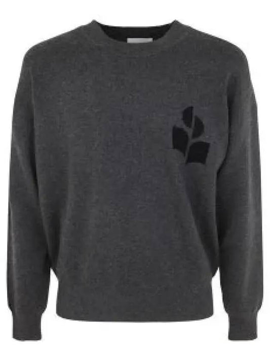 Ateley Logo Cotton Sweatshirt Dark Grey - ISABEL MARANT - BALAAN 2