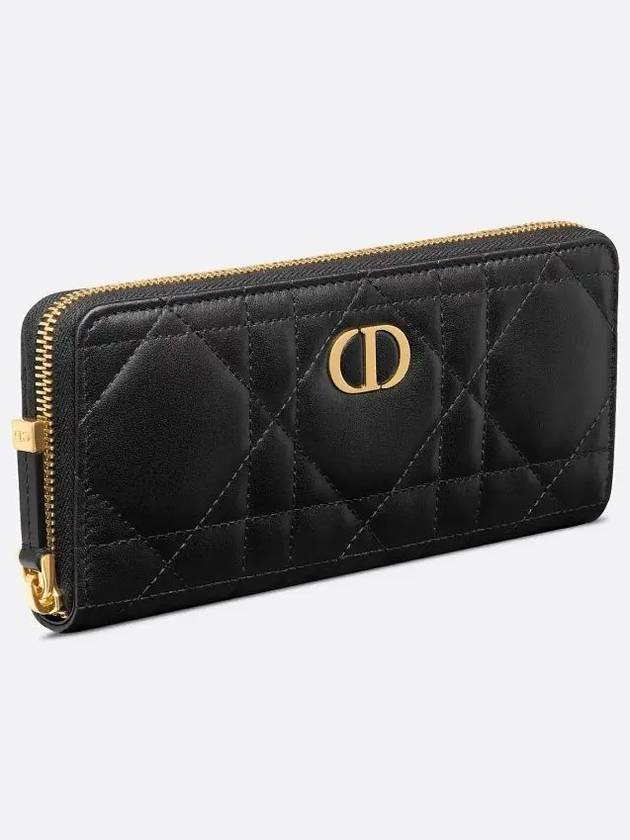 Miss Caro Voyageur Slim Long Wallet Black - DIOR - BALAAN 3