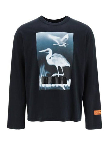 Long Sleeve T-Shirt HMAB026S23JER001 1001 - HERON PRESTON - BALAAN 1