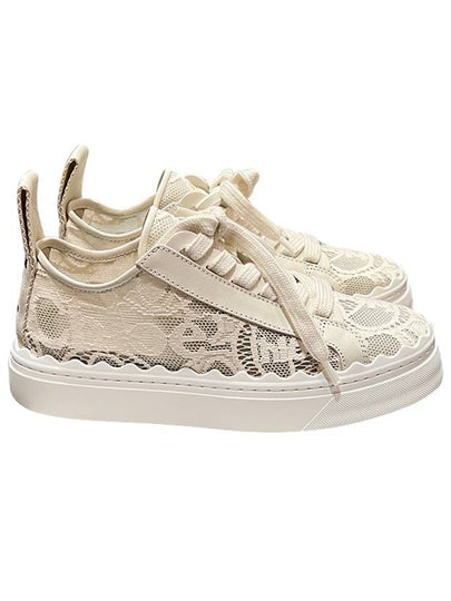 Lauren Lace Low Top Sneakers Mild Beige - CHLOE - BALAAN 2