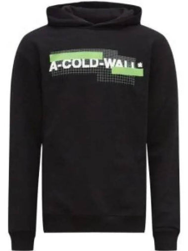 Grid logo hood black ACWMW104BLACK 1135557 - A-COLD-WALL - BALAAN 1